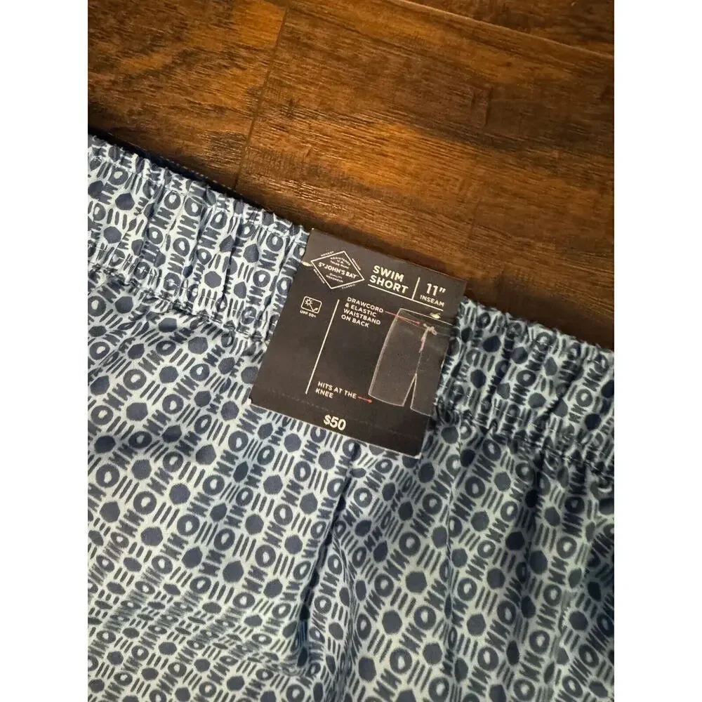 ST.JOHNS BAY Swim Shorts 11” Inseam (NWT) Big & Tall 4XLT